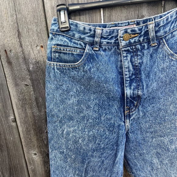 Vintage Acid Wash Georges Marciano Guess Zipper Ankle Jeans - Picture 1 of 7